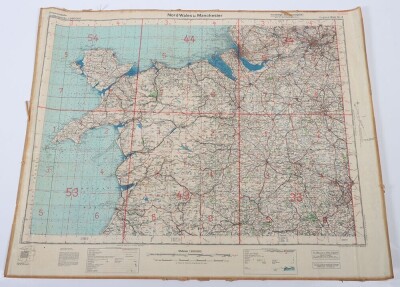 WW2 German Luftwaffe ' fliegerkarte' Maps of Great Britain. Three Examples - 13