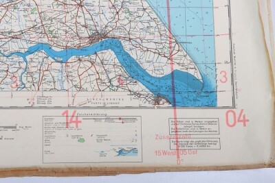 WW2 German Luftwaffe ' fliegerkarte' Maps of Great Britain. Four Examples - 6