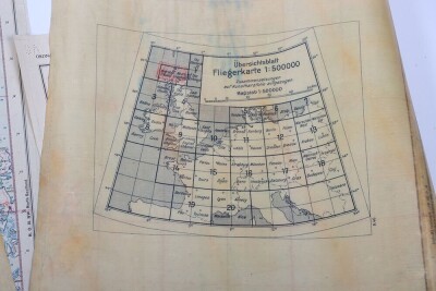 WW2 German Luftwaffe ' fliegerkarte' Maps of Great Britain. Four Examples - 25