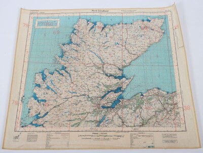 WW2 German Luftwaffe 'fliegerkarte' Maps of Scotland. Four Examples - 2