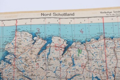 WW2 German Luftwaffe 'fliegerkarte' Maps of Scotland. Four Examples - 3