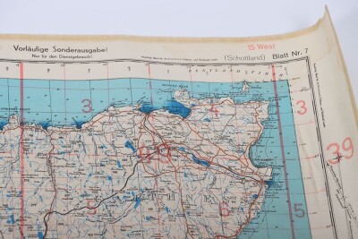 WW2 German Luftwaffe 'fliegerkarte' Maps of Scotland. Four Examples - 4