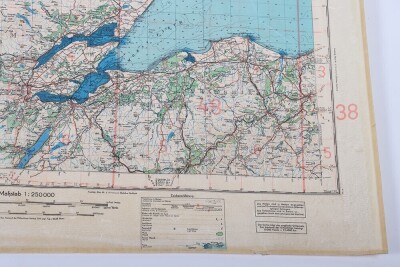WW2 German Luftwaffe 'fliegerkarte' Maps of Scotland. Four Examples - 8