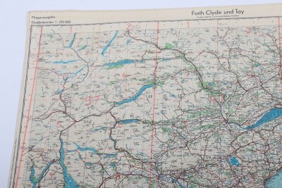 WW2 German Luftwaffe 'fliegerkarte' Maps of Scotland. Four Examples - 11