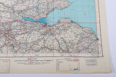 WW2 German Luftwaffe 'fliegerkarte' Maps of Scotland. Four Examples - 13