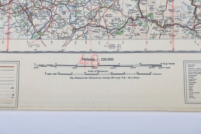 WW2 German Luftwaffe 'fliegerkarte' Maps of Scotland. Four Examples - 15