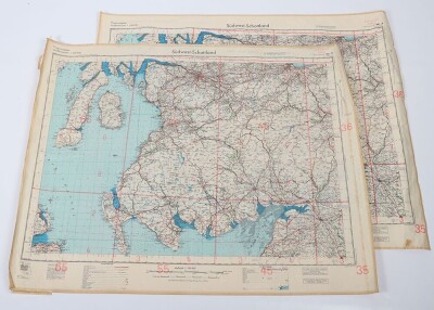 WW2 German Luftwaffe 'fliegerkarte' Maps of Scotland. Four Examples - 16
