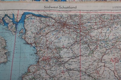 WW2 German Luftwaffe 'fliegerkarte' Maps of Scotland. Four Examples - 17