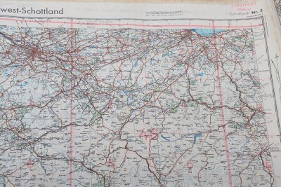 WW2 German Luftwaffe 'fliegerkarte' Maps of Scotland. Four Examples - 18