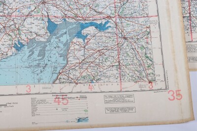 WW2 German Luftwaffe 'fliegerkarte' Maps of Scotland. Four Examples - 19