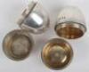A pair of Victorian silver peppers, London 1878 - 7