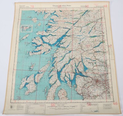 WW2 German Luftwaffe 'fliegerkarte' Maps of Great Britain. Three Examples - 2