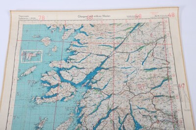 WW2 German Luftwaffe 'fliegerkarte' Maps of Great Britain. Three Examples - 3