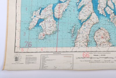 WW2 German Luftwaffe 'fliegerkarte' Maps of Great Britain. Three Examples - 7
