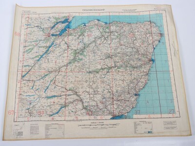 WW2 German Luftwaffe 'fliegerkarte' Maps of Great Britain. Three Examples - 8