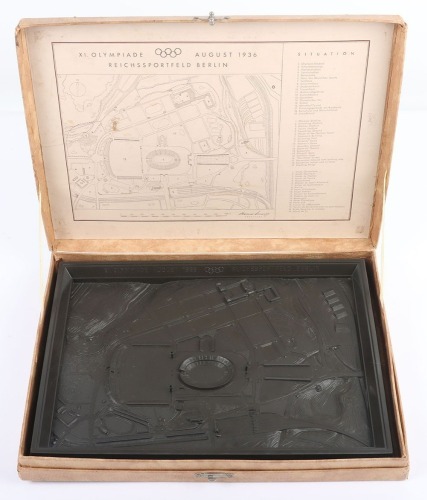 Third Reich 1936 Berlin Olympics Stadium Bakelite Souvenir Model.