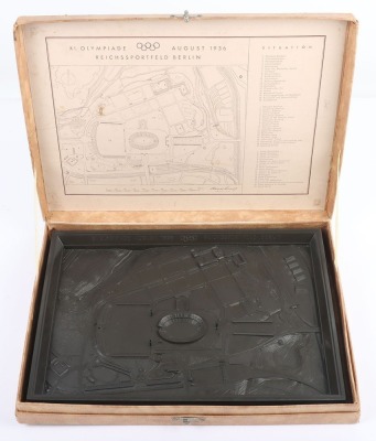 Third Reich 1936 Berlin Olympics Stadium Bakelite Souvenir Model.