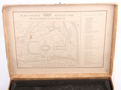 Third Reich 1936 Berlin Olympics Stadium Bakelite Souvenir Model. - 3