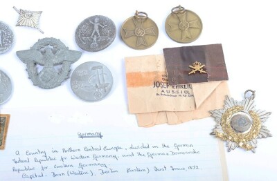 Large Miscellaneous lot of Third Reich stamps, Pins and Insignia - 5