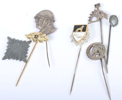 Large Miscellaneous lot of Third Reich stamps, Pins and Insignia - 12