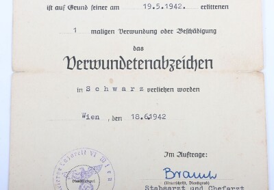 WW2 German Award Document Grouping to Gefr. Kurt Samusch, 3./Pionier-Bataillon 241, 161. Infanterie-Division - 2