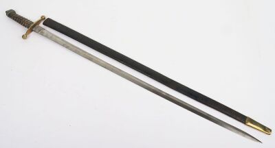 Scarce and Unusual Cased Set of Two Swords and a Wooden Target by Henry Wilkinson for Swordsman&rsquo;s Hand Strengthening and Dexterity Improvement c.1890 - 9