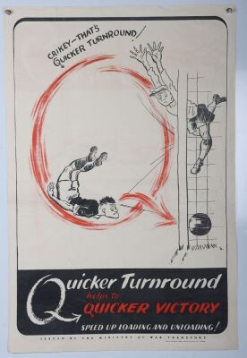 WW2 British Ministry of War Transport Poster.