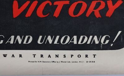 WW2 British Ministry of War Transport Poster. - 4