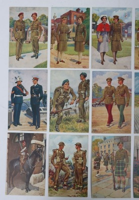 British, Airborne Troops, Officer and NCO, Original Art Work, Ernest Ibbetson. - 6