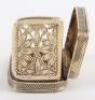 A charming George III silver gilt vinaigrette, John Thropp, Birmingham 1814 - 7