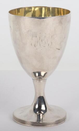 A Georgian silver goblet, Samuel Meriton, London 1790