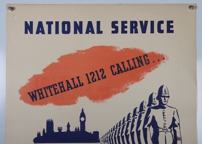 WW2 British Recruitment Poster for the Police Force. - 2