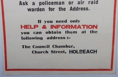 WW2 British Home Front Poster, How to Get Help, After Air Raid Damage'. - 3