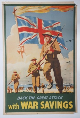 WW2 British Propaganda Poster, 'War Savings'.