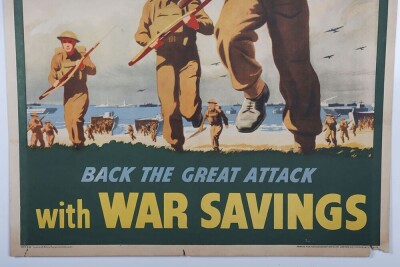 WW2 British Propaganda Poster, 'War Savings'. - 3