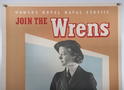 WW2 British 'Join the WRENS' Recruitment Poster. - 2