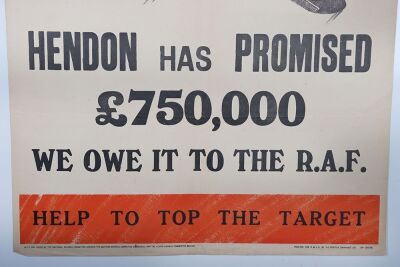 WW2 British, 'Wings for Victory' Poster. - 3