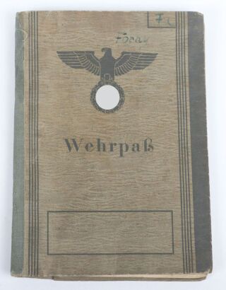 WW2 German Waffen-SS Wehrpass to SS-Sch&uuml;tze Stefan Forny, SS-Feld-Ersatz-Btl. &ldquo;Frundsberg&rdquo;
