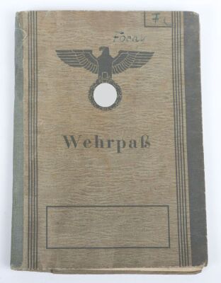 WW2 German Waffen-SS Wehrpass to SS-Sch&uuml;tze Stefan Forny, SS-Feld-Ersatz-Btl. &ldquo;Frundsberg&rdquo;