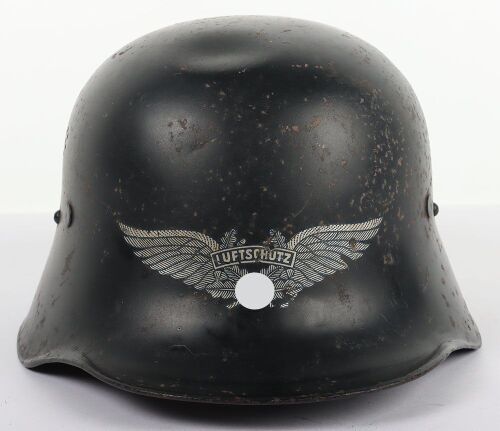 WW2 German Luftschutz Steel Helmet