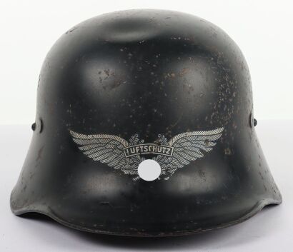 WW2 German Luftschutz Steel Helmet