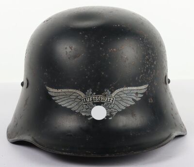 WW2 German Luftschutz Steel Helmet