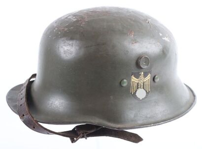 WW2 German Childs 'kinder' Helmet, Double Decal.