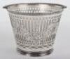 A Victorian silver and glass basket, Thomas Bradbury & Sons, Sheffield 1882