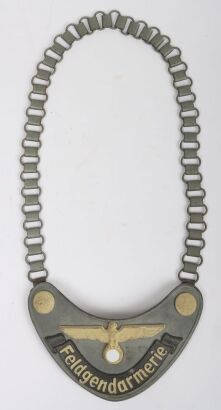 Third Reich Field Police 'Feldgendarmerie' Gorget by Assmann.