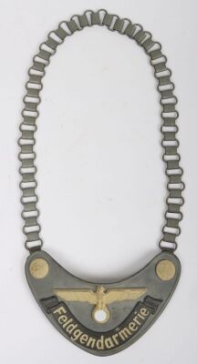 Third Reich Field Police 'Feldgendarmerie' Gorget by Assmann.