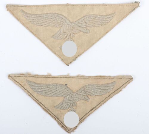 2x WW2 German Luftwaffe Tropical Shirt Breast Eagles