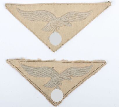2x WW2 German Luftwaffe Tropical Shirt Breast Eagles