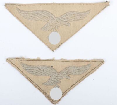 2x WW2 German Luftwaffe Tropical Shirt Breast Eagles