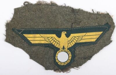 WW2 German Kriegsmarine Coastal Artillery Uniform Removed Breast Eagle